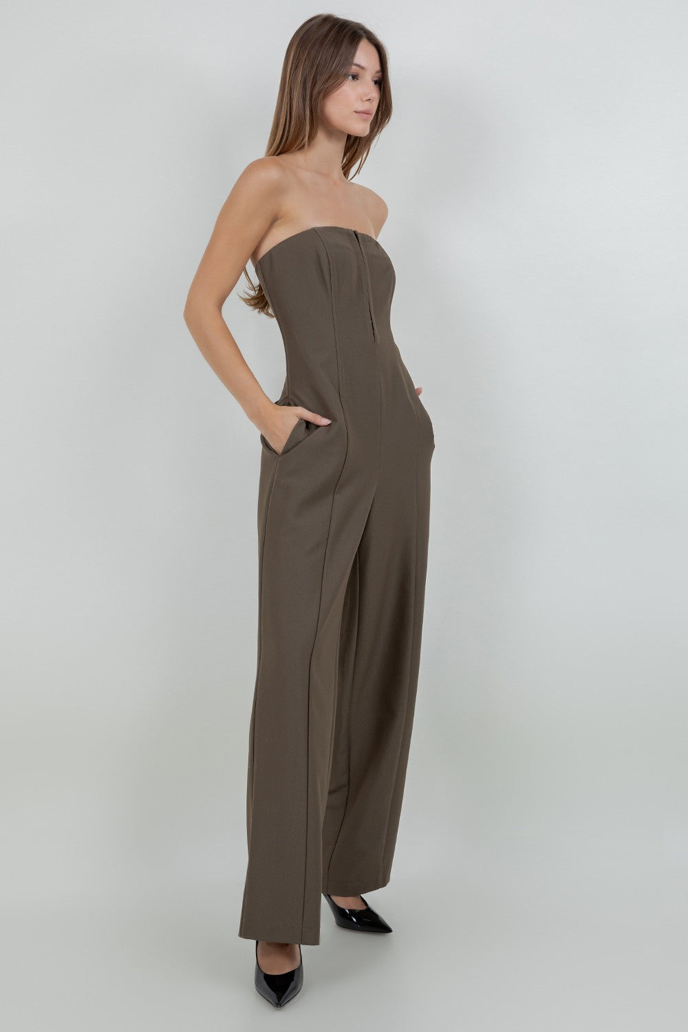 ROSALIA JUMPSUIT ( OLIVE)