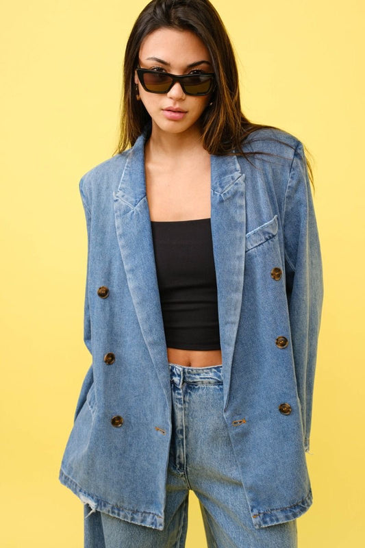 ALIE DENIM BLAZER