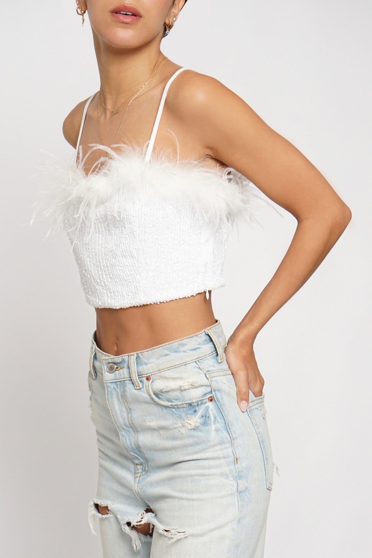 DELILAH FEATHER TOP