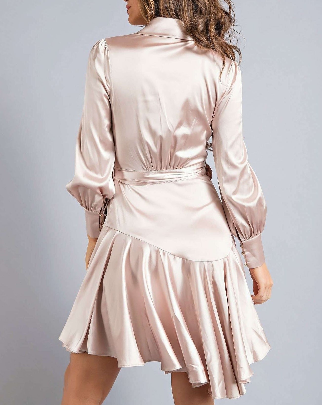 MARLI SATIN MINI DRESS