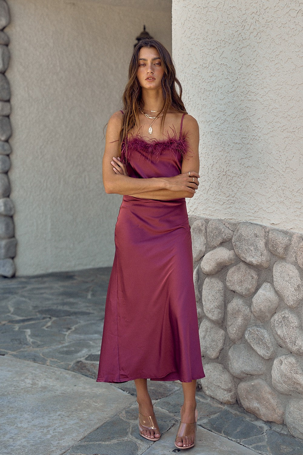 SERENE SATIN DRESS