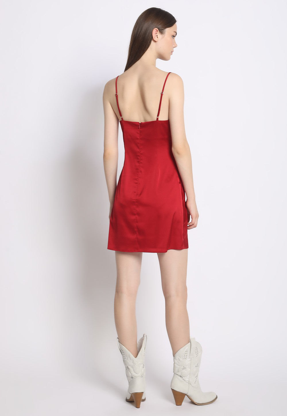SWIRL SATIN SLEEP DRESS